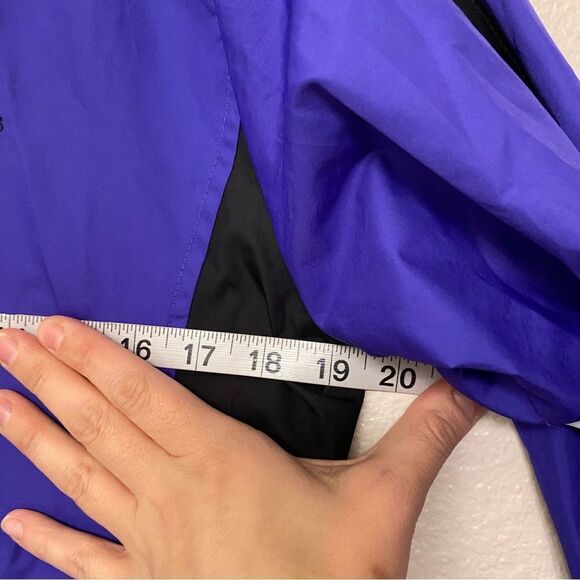 Adidas vintage Y2K purple full zip track windbreaker Jacket Womens M - Picture 11 of 11